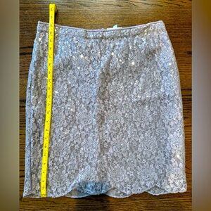 NWT Anthropologie skirt - pale pink sequins!